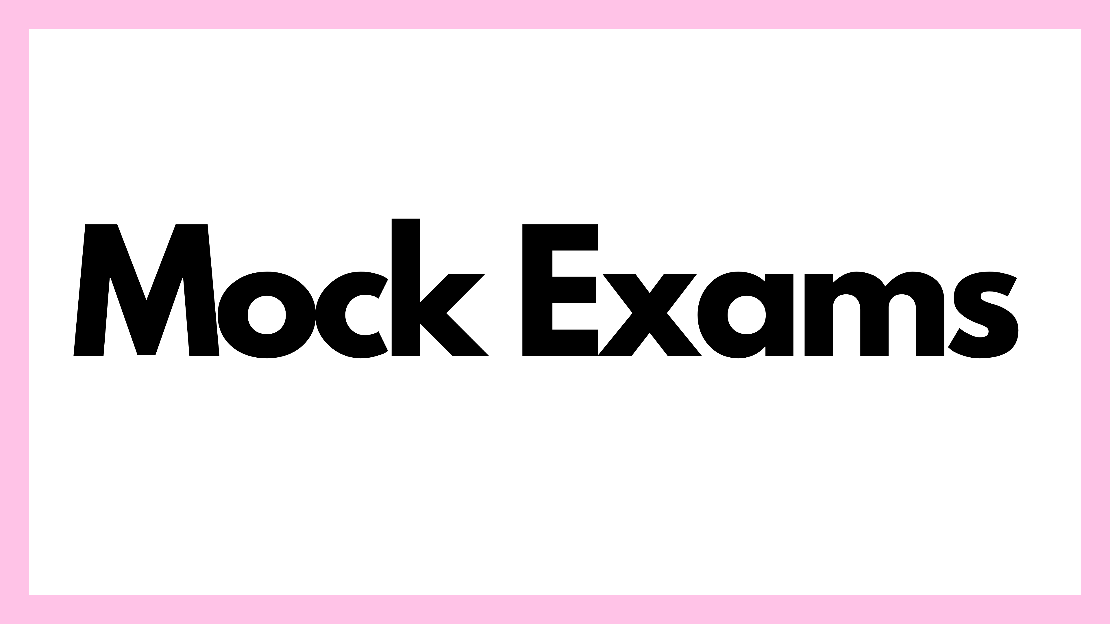 Mock Exams Website Image
