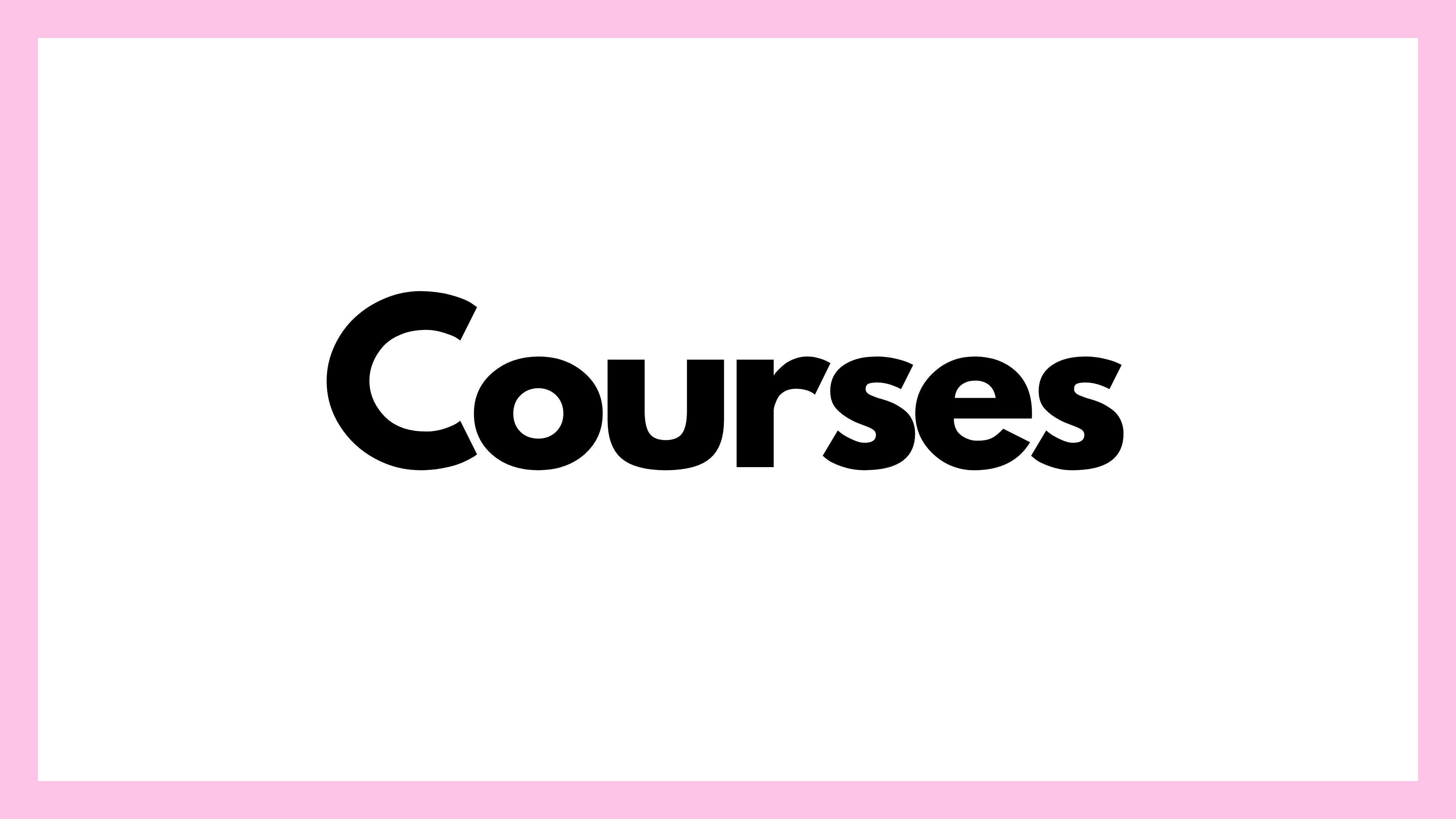 Courses Website Image