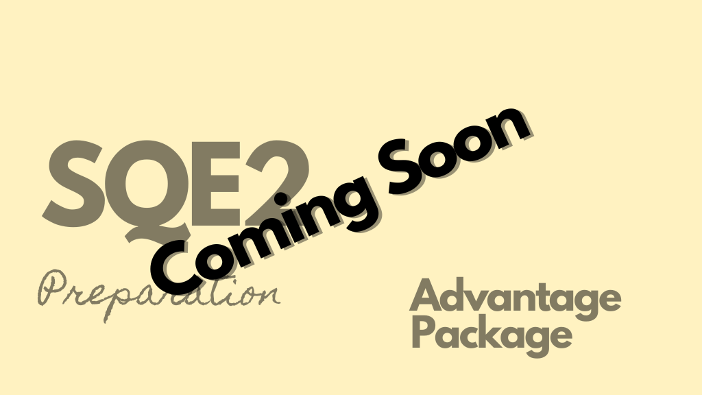 _SQE2 Preparation - Advantage Pack