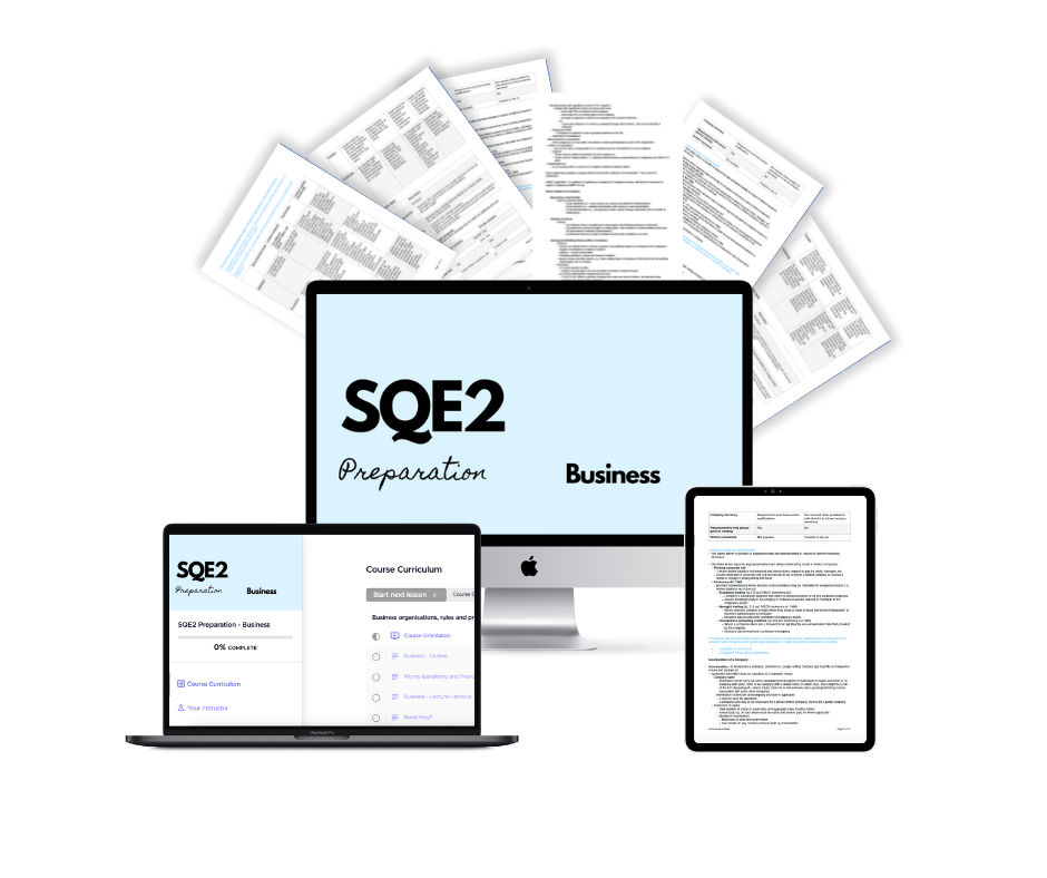 SQE2 Business Preparation