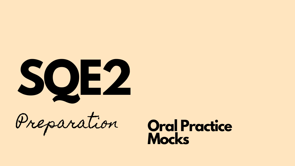 Oral Practice Mocks